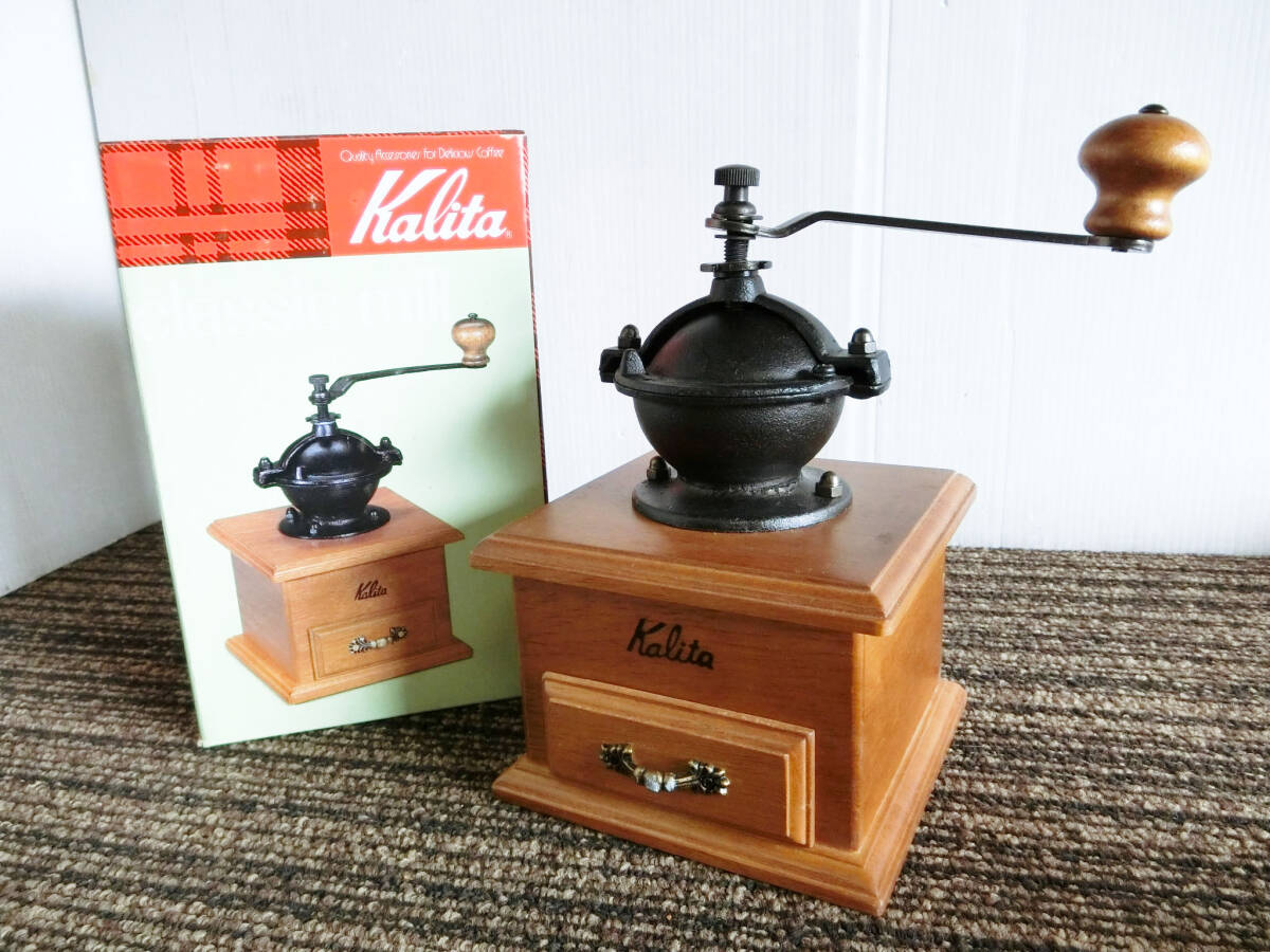 5* не использовался хранение товар снят с производства товар Kalita classic mill Carita Classic Mill кофемолка бобы .. под старину интерьер тоже 