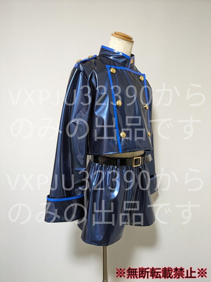 素人製作 エナメル 男性M～L（女性L～LL）相当 コスプレ 1way 衣装 ブルアカ ノゾミ風 シュポガキ ブルーアーカイブ 大きいサイズの画像4