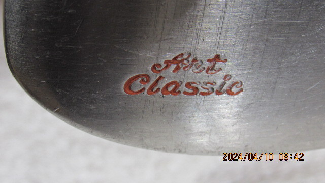 パターArt CLASSic CROWNER AC-185 ハンドメイド USA 重さは440g 中古_画像5