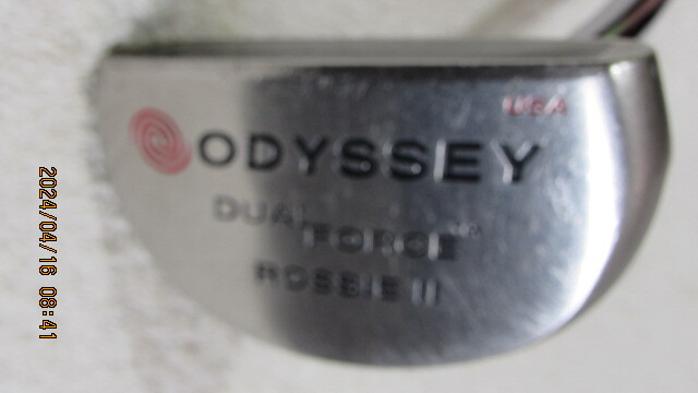 パター オデッセイ DUAL FORCE ROSSIE Ⅱ USA 長さは３４，５インチ 重さは520g グリップは純正良好 中古の画像6