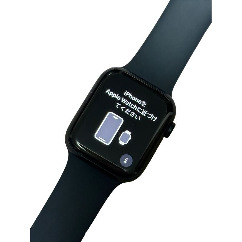 Apple Watch SE 第2世代 GPSモデル 44mm MNK03J/A ミッドナイトアルミ ミッドナイトスポーツバンド アップルの画像3