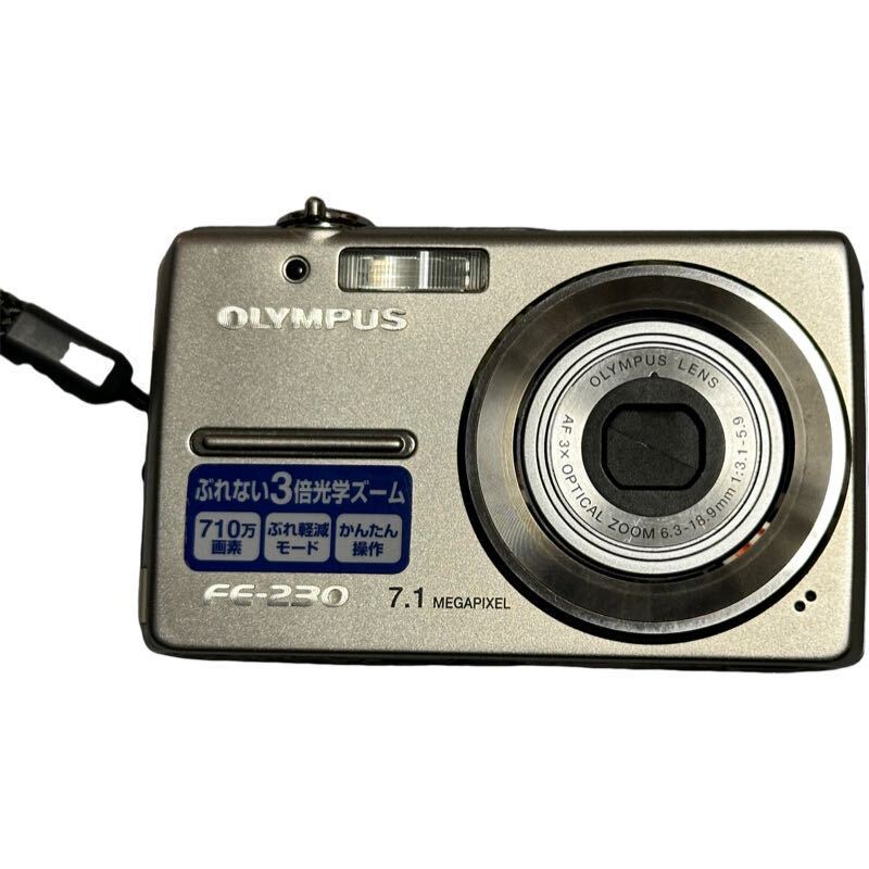 オリンパス OLYMPUS FE-230 コンパクトデジタルカメラ バッテリー 充電器 SDカード 512MB付き 通電確認済の画像4