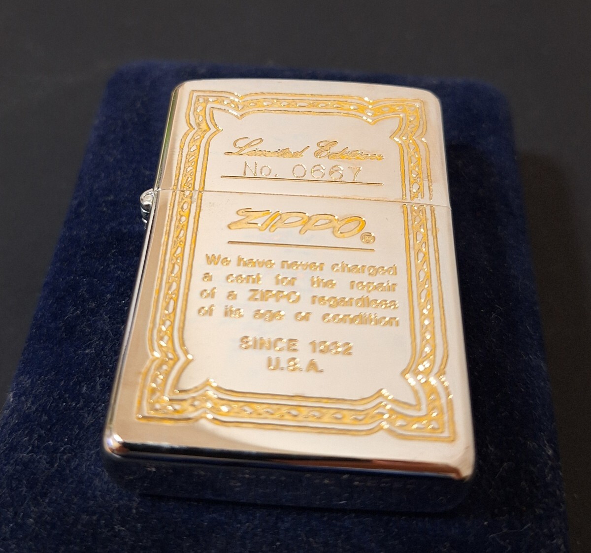 ZIPPO Zippo - Zippo oil lighter serial number limitation unused 