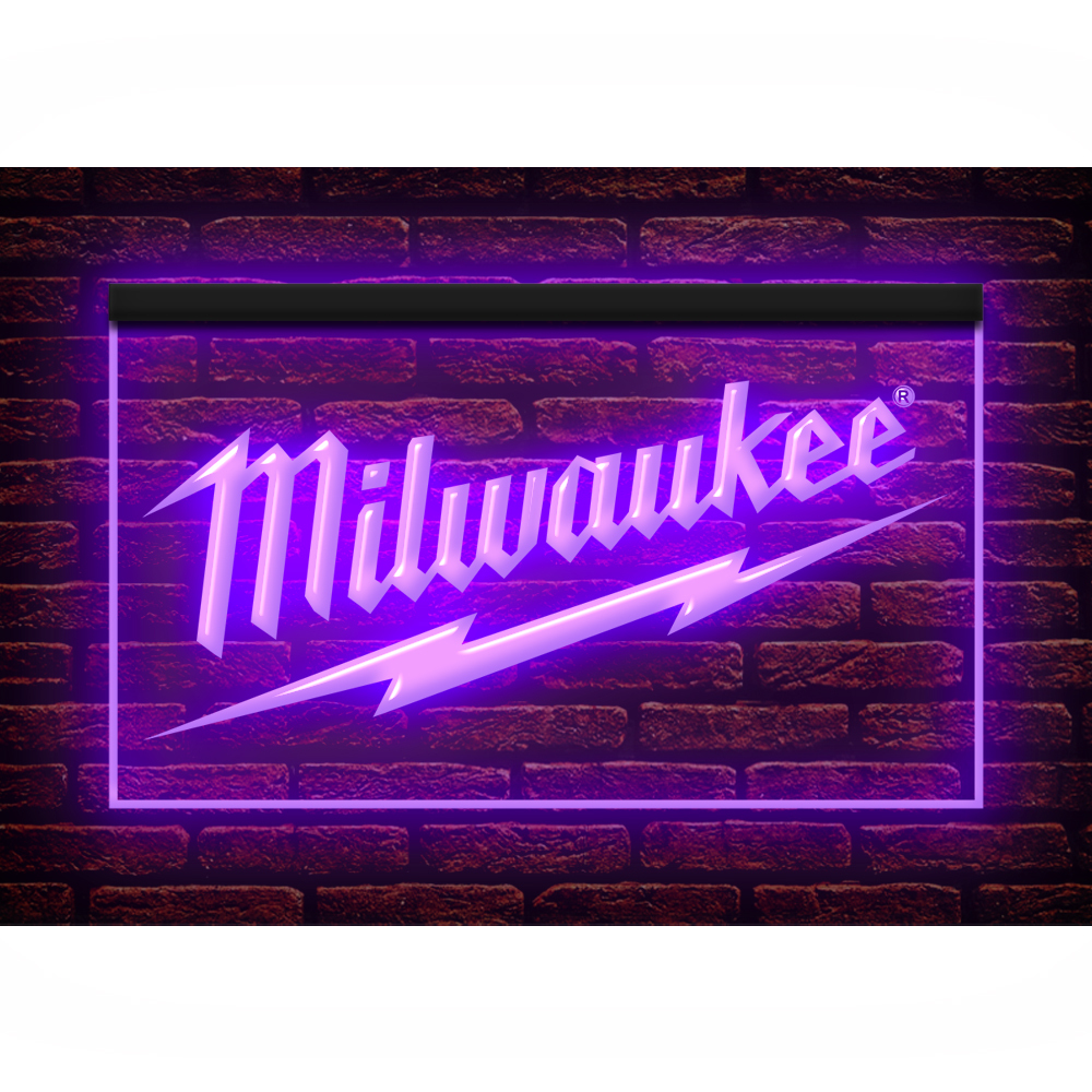 Y439 // Led ネオンライトサイン Milwaukee Tool ミルウォーキーツール 工具 電動工具■サイズ(約)：W550mm x H300mm 大きいサイズ_画像4