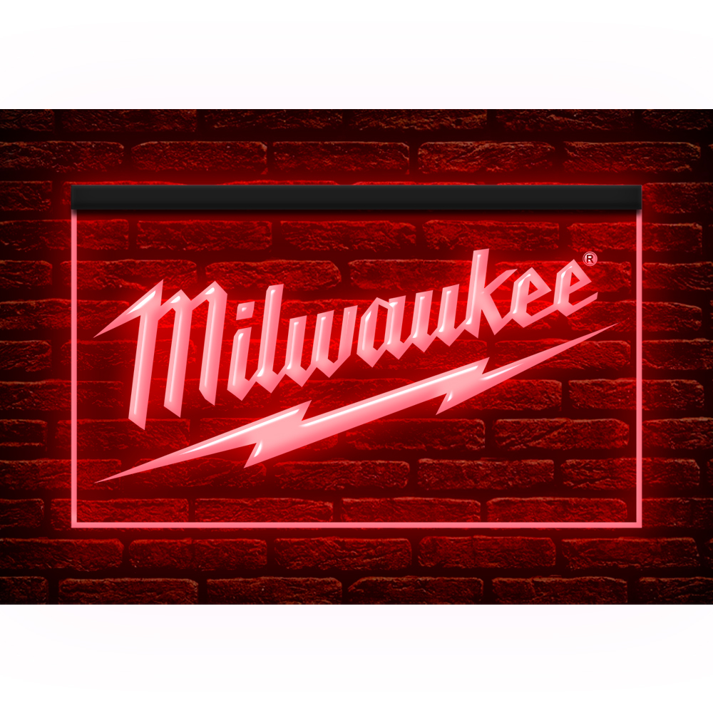 Y439 // Led ネオンライトサイン Milwaukee Tool ミルウォーキーツール 工具 電動工具■サイズ(約)：W550mm x H300mm 大きいサイズ_画像1