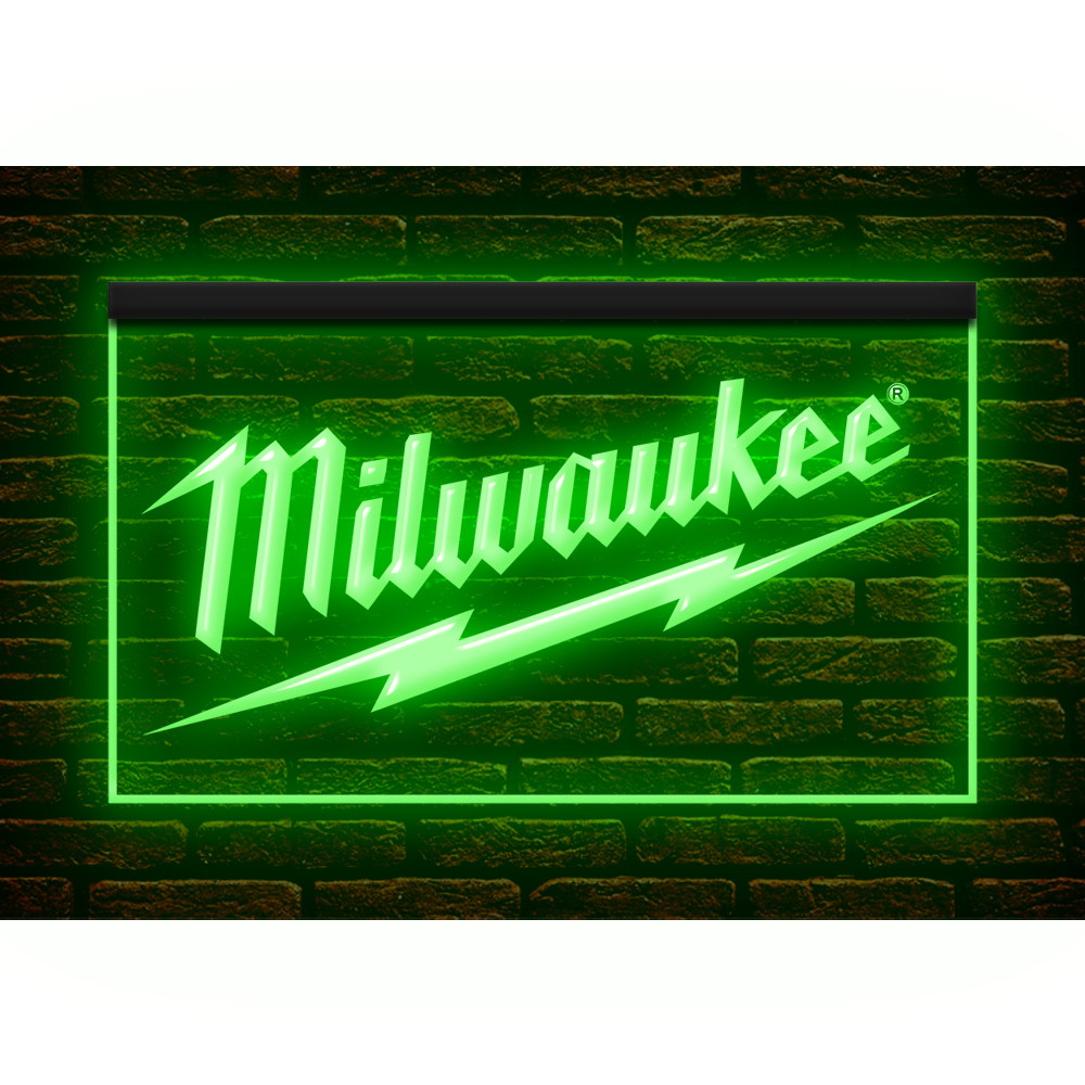 Y439 // Led ネオンライトサイン Milwaukee Tool ミルウォーキーツール 工具 電動工具■サイズ(約)：W400mm x H300mm の画像3