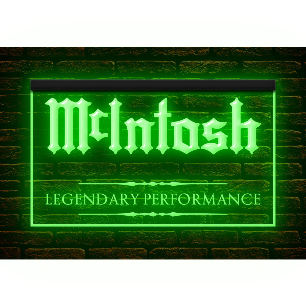 Y441 // Led ネオンライトサイン McIntosh Audio マッキントッシュ 音響 機材 オーディオ■サイズ(約)：W300mm x H200mm _画像1