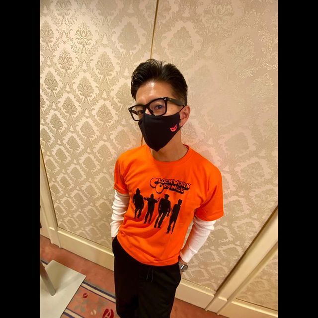 新品★時計じかけのオレンジ　プリントTシャツ【L】★スタンリーキューブリック/ディストピア小説/映画/ORANGE_画像2