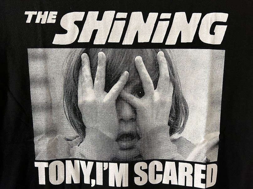 新品★シャイニング TONY, I'M SCARED プリントTシャツ【L】★ジャックニコルソン/スタンリーキューブリック/小説/ホラー映画/SHININGの画像2