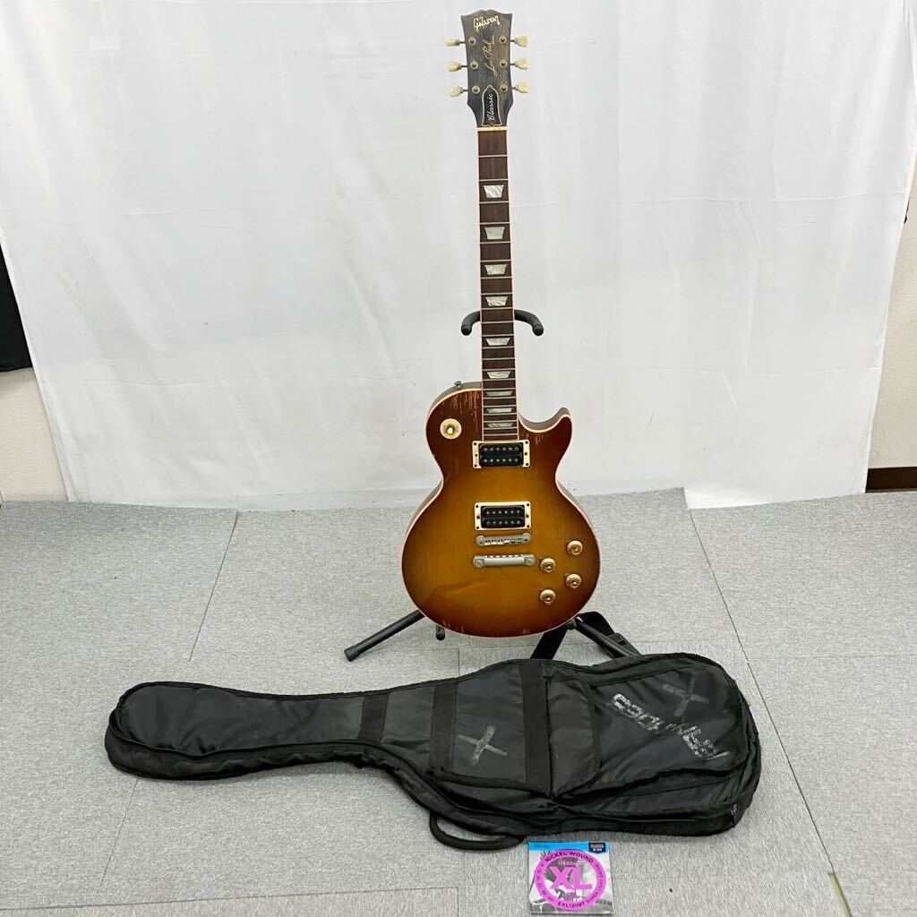 □【売り切り】Gibsonギブソン LesPaul レスポールclassicクラシック エレキギター ヴィンテージ 音出し確認済み アーチトップ HH PU の画像1
