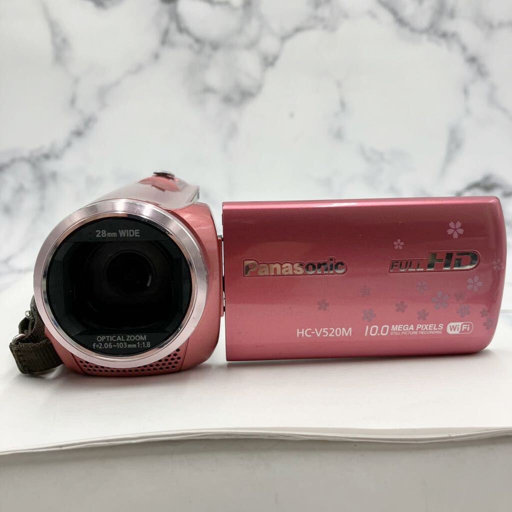 ◎【売り切り】Panasonic パナソニック デジタルビデオカメラ HC-V520M 10.0MEGA PIXELS 28mm WIDE f＝2.06-103mm 1:1.8現状品_画像2
