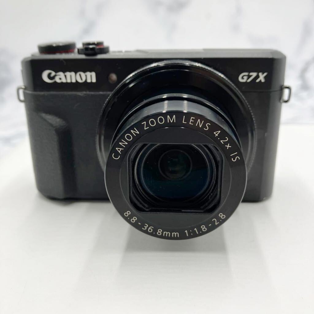 ●【売り切り】Canon キヤノン PowerShot パワーショットG7X MarkⅡ コンパクトデジタルカメラ 4.2x IS 8.8-36.8mm 1:1.8-2.8動作確認済み_画像2