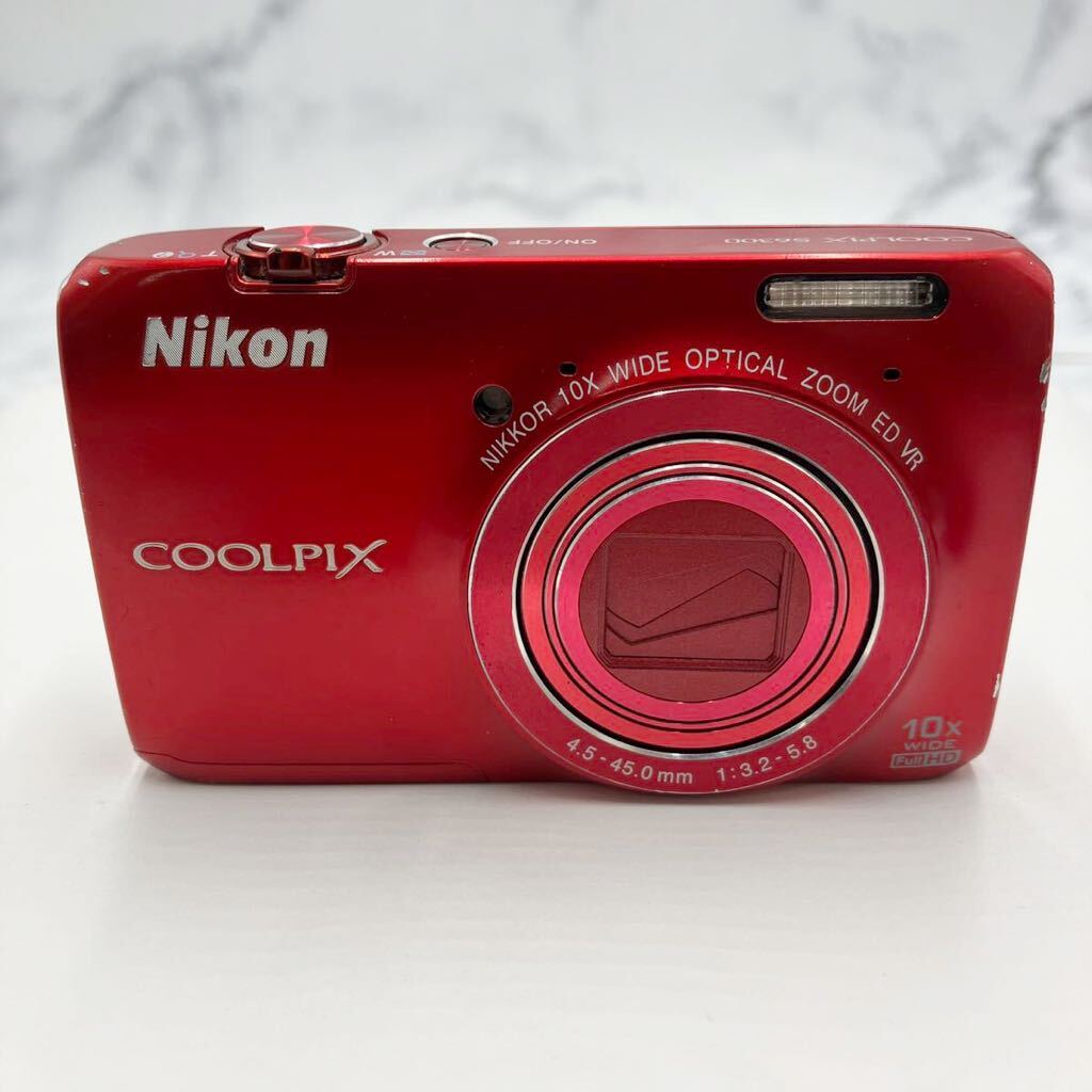 ♪【売り切り】Nikon ニコン COOLPIX クールピクス S6300コンパクトデジタルカメラ 10x ED VR 4.5-45.0mm 1:3.2-5.8 動作確認済み 現状品の画像1