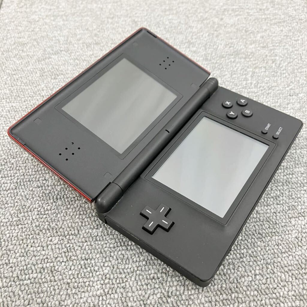 ◆【売り切り】Nintendo任天堂 ニンテンドーDS Lite USG-001クリムゾンブラック+ソフトセット ポケットモンスター ブラック2 動作確認済み