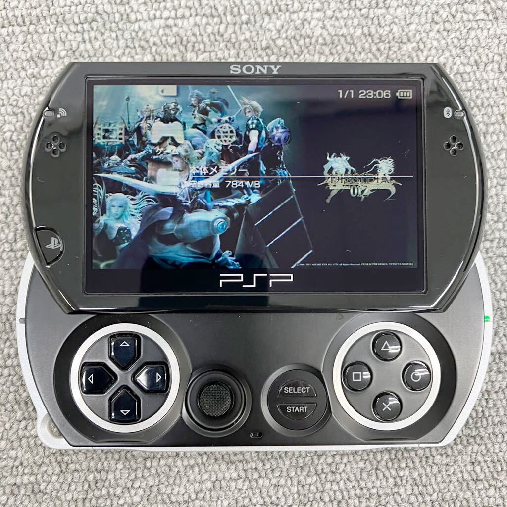 $[ распродажа ] прекрасный товар!SONY Sony PSP go PSP-N1000 PB фортепьяно черный мобильный игра машина рабочее состояние подтверждено принадлежности в наличии коробка приложен 