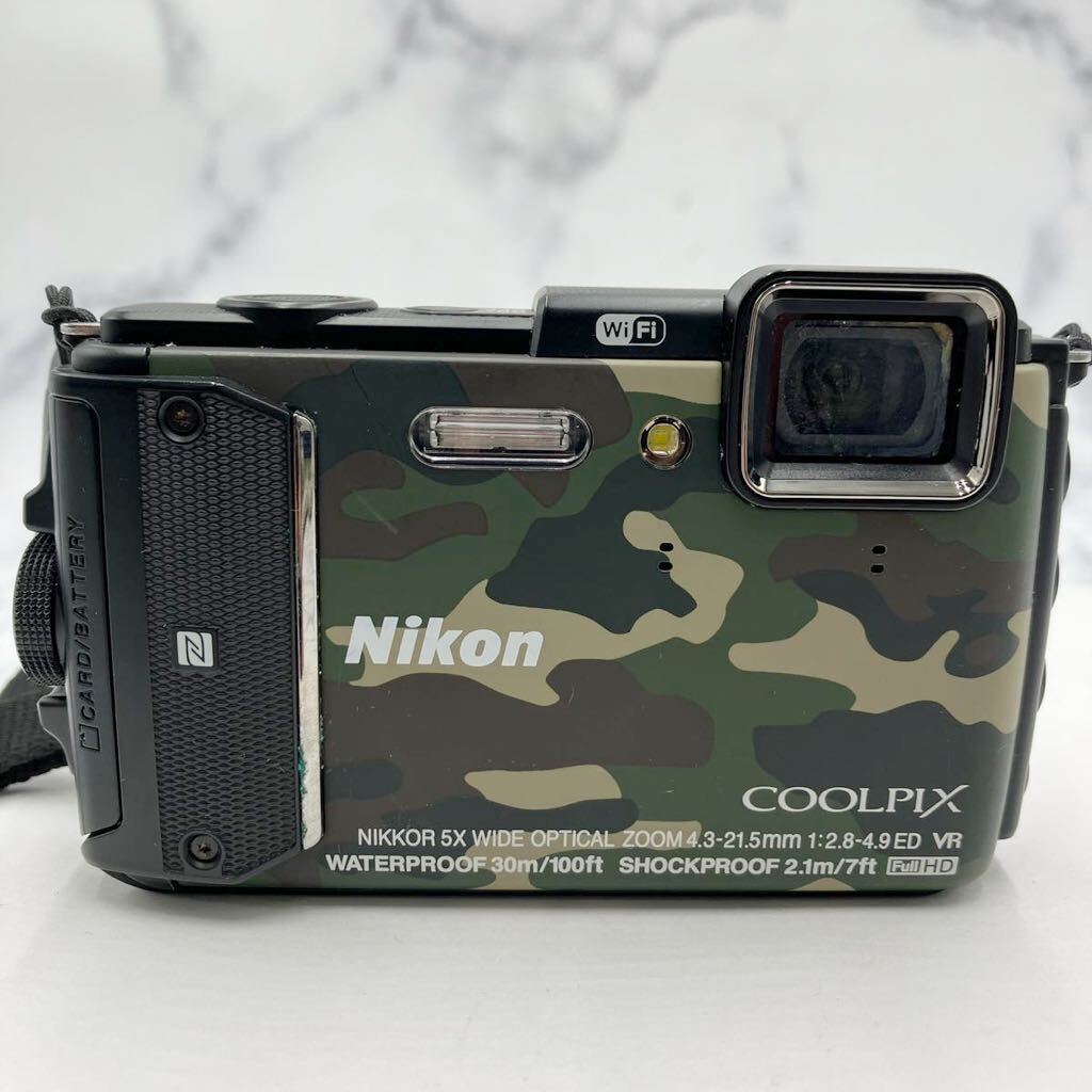 ◎【売り切り】Nikon ニコン COOLPIX AW130 クールピクス コンパクトデジタルカメラ 5x 4.3-21.5mm 1:2.8-4.9ED VR 防水 耐衝撃性 現状品_画像2