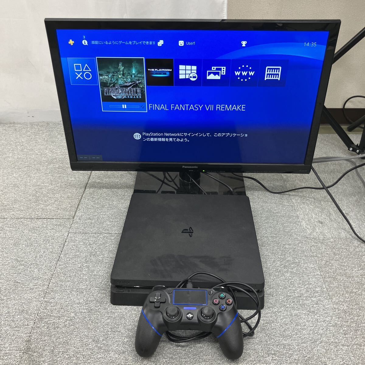 □【売り切り】SONY ソニー Playstation4 プレステーション4 CUH-2100B ジェットブラック コントローラ付属 ソフト2点付属 動作確認済みの画像10