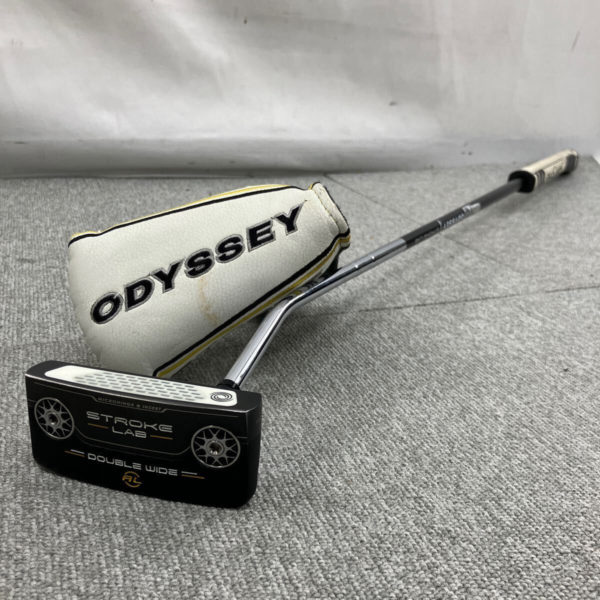 $【売り切り】ODYSSEY オデッセイ STROKE LAB DOUBLE WIDE AL ストロークラボ ブラックシリーズ パター ゴルフ用品の画像1