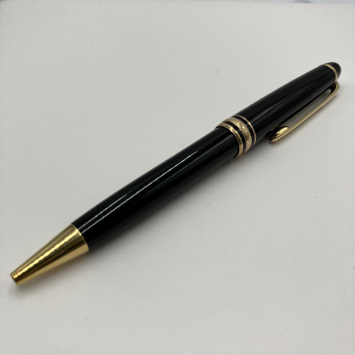 ◆【売り切り】MONTBLANC モンブラン MEISTERSTUCK マイスターシュテュック ボールペン ツイスト式 ブランド筆記具 ブラック×ゴールドの画像1