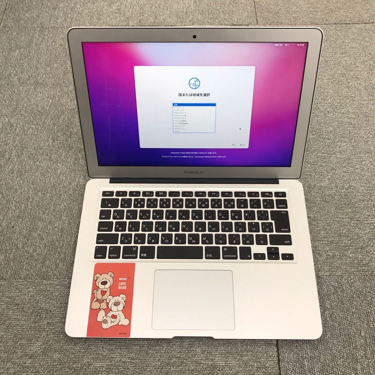 ◎【売り切り】Apple アップル MacBook Air マックブック A1466 13インチ 初期化済み アクティベーションロック無し ノートPCの画像9