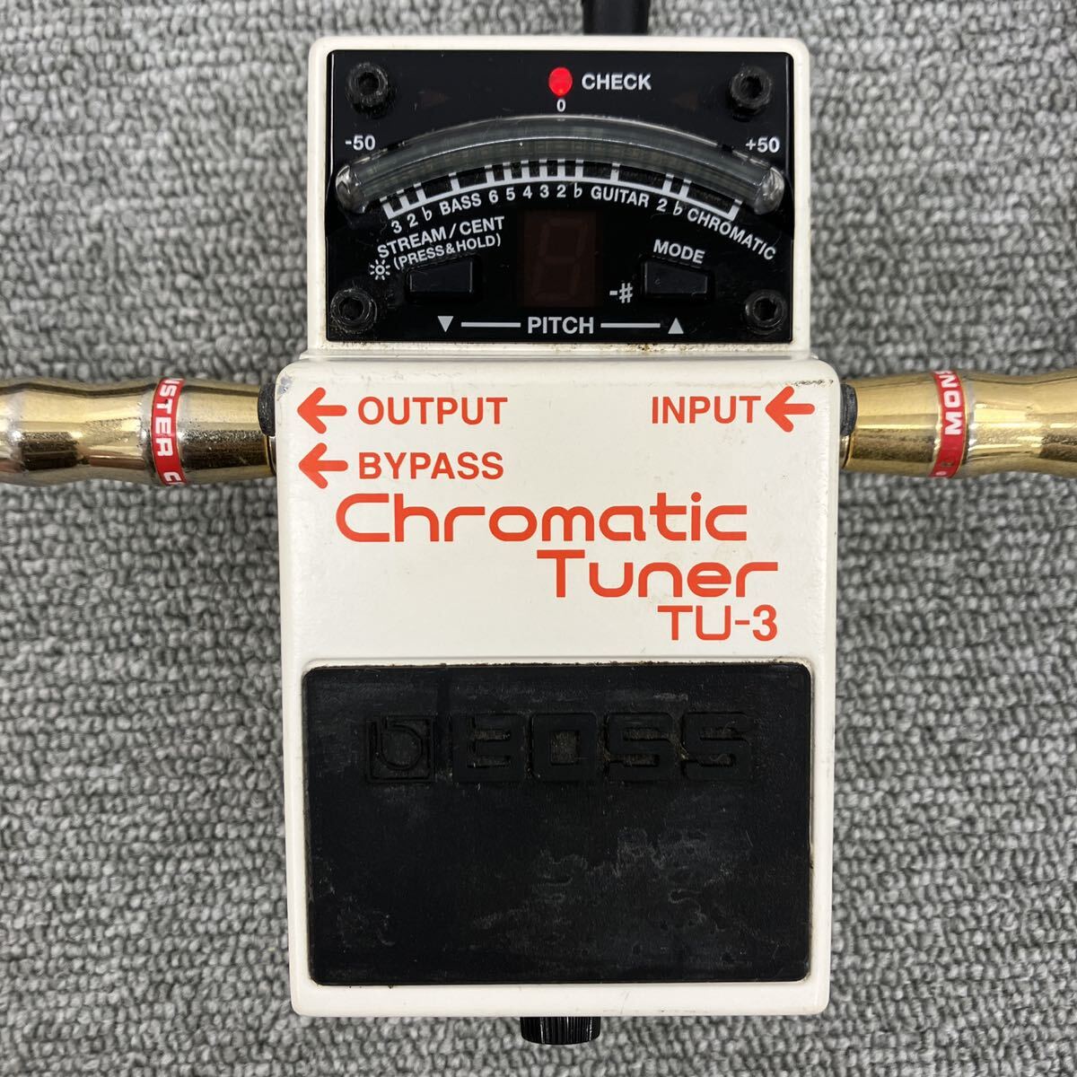 □【売り切り】定番！BOSS ボス Chromatic Tuner クロマチックチューナー TU-3 チューナーペダル ギター機材 動作確認済みの画像8