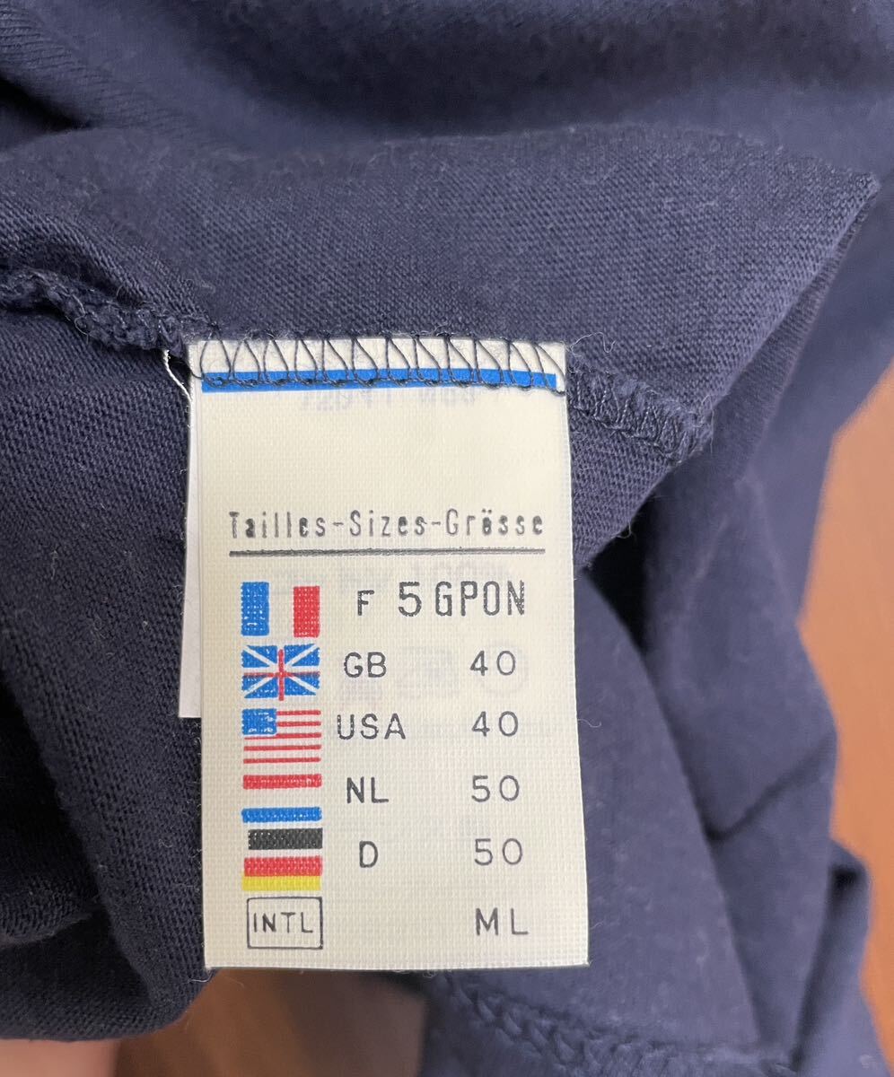 [ прекрасный товар ] St. James pi задний k короткий рукав футболка мужской темно-синий L размер 