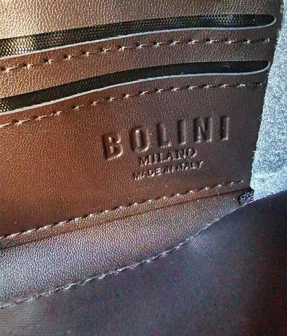 逸品*イタリア製※定価15万◆イタリア・ミラノ発*BOLINI/ボリニ・最上級牛革・クロコダイル*ラウンドファスナー 長財布・紺の画像5