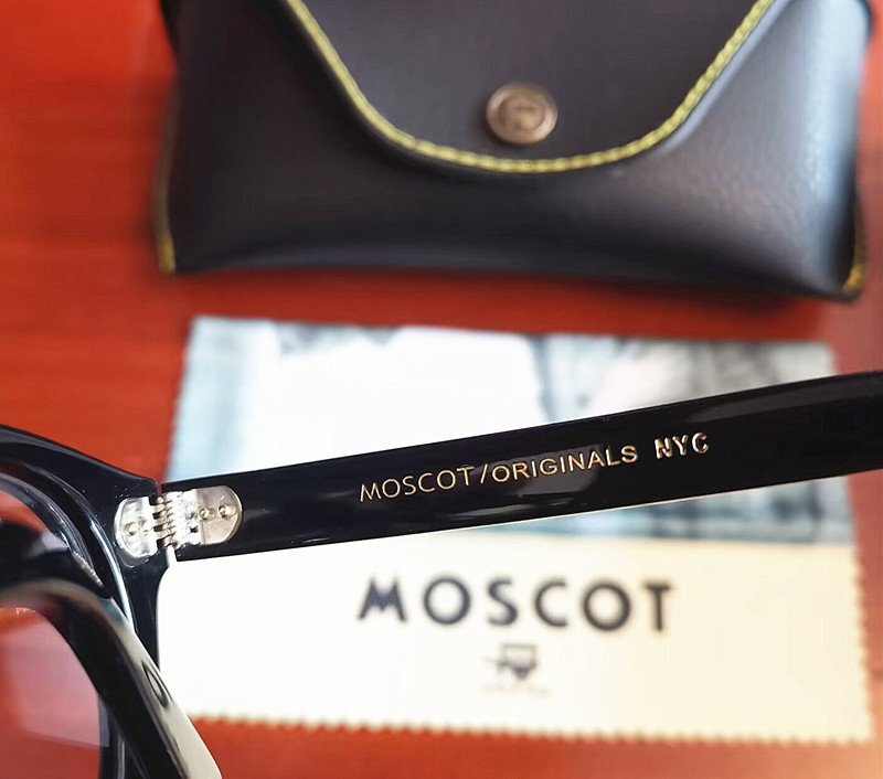 名作モデル☆新品☆ MOSCOT モスコット LEMTOSH レムトッシュ ウェリントン眼鏡 メガネ ・ジョニーデップ愛用モデル・黒の画像9