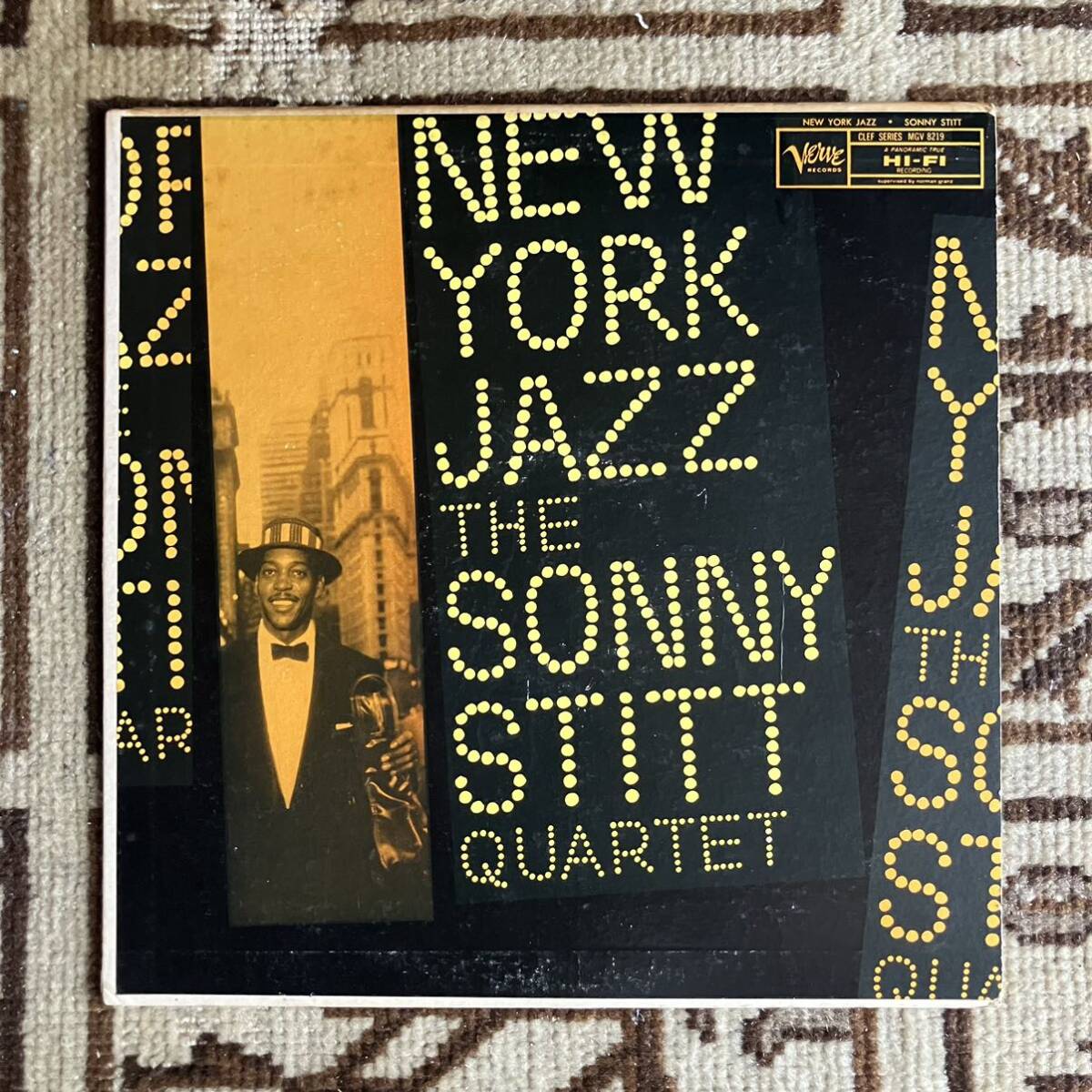【US Original】 Sonny Stitt Quartet New York Jazz / Verve MG V-8219 / LP レコード / 盤綺麗です_画像1