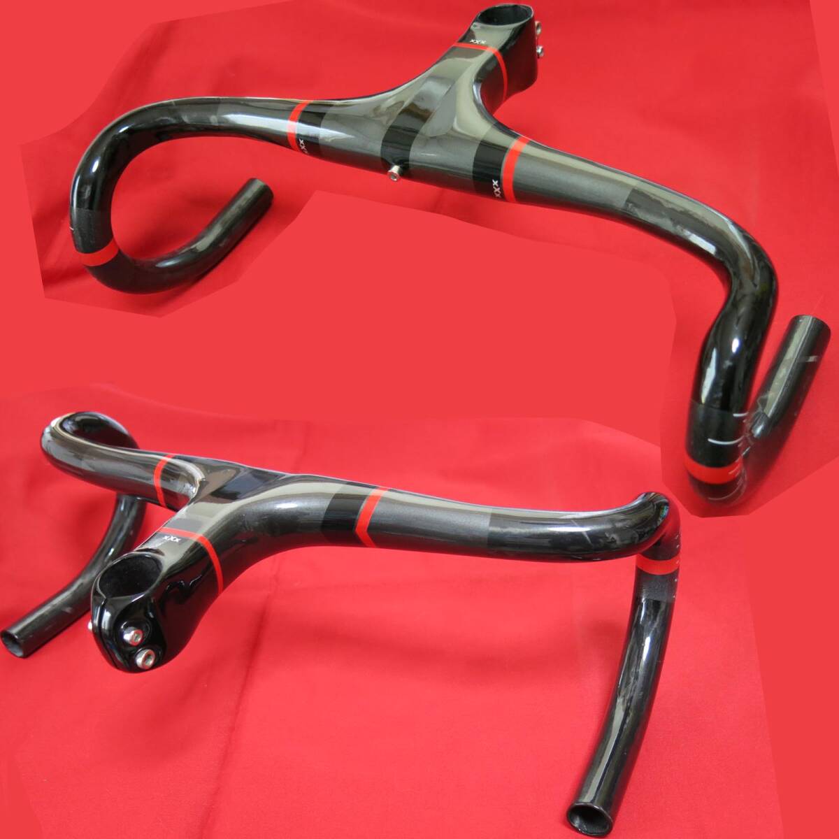xxxノーブランド 一体型ドロップハンドル 285g 400-CC 超軽量 新品未使用