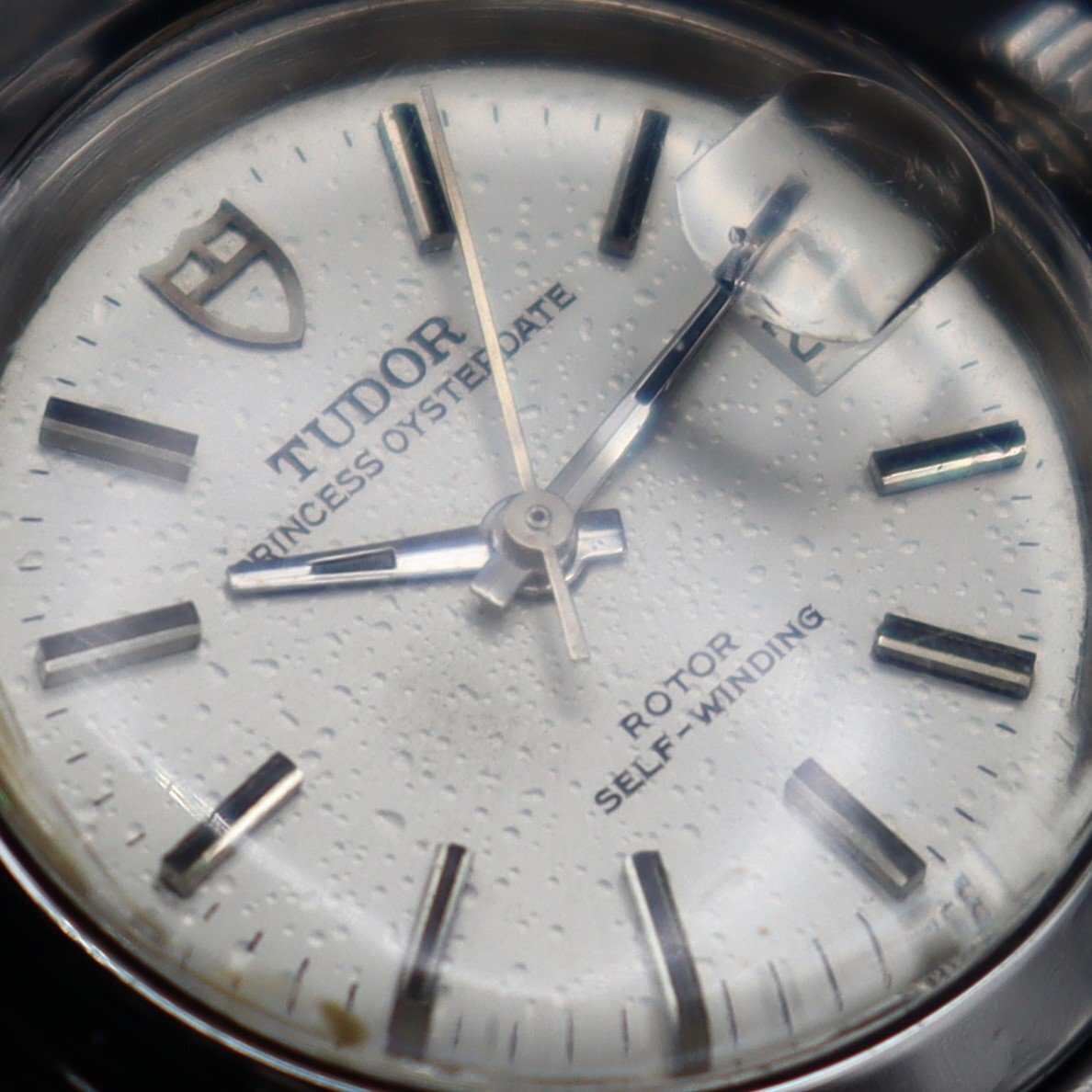 TUDOR PRINCESS OYSTERDATE チュードル プリンセス オイスターデイト 自動巻 盾 スイス製 アンティーク 純正ブレス レディース腕時計の画像5