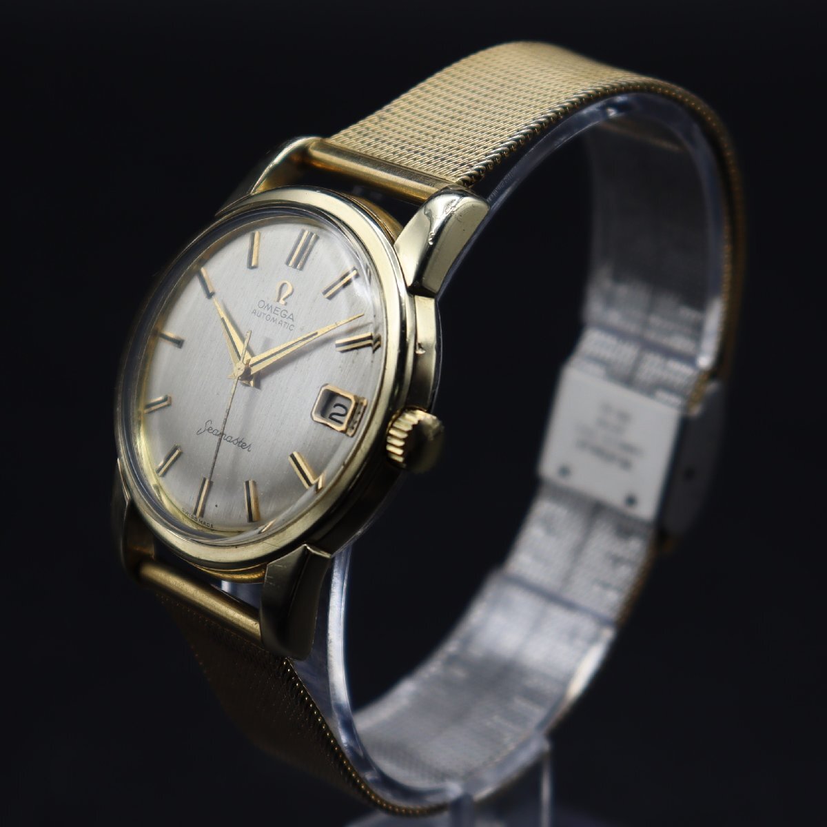 OMEGA Seamaster オメガ シーマスター Ref.166.009 Cal.562 自動巻き 下がりS 1960年代 デイト スイス製 アンティーク メンズ腕時計の画像5