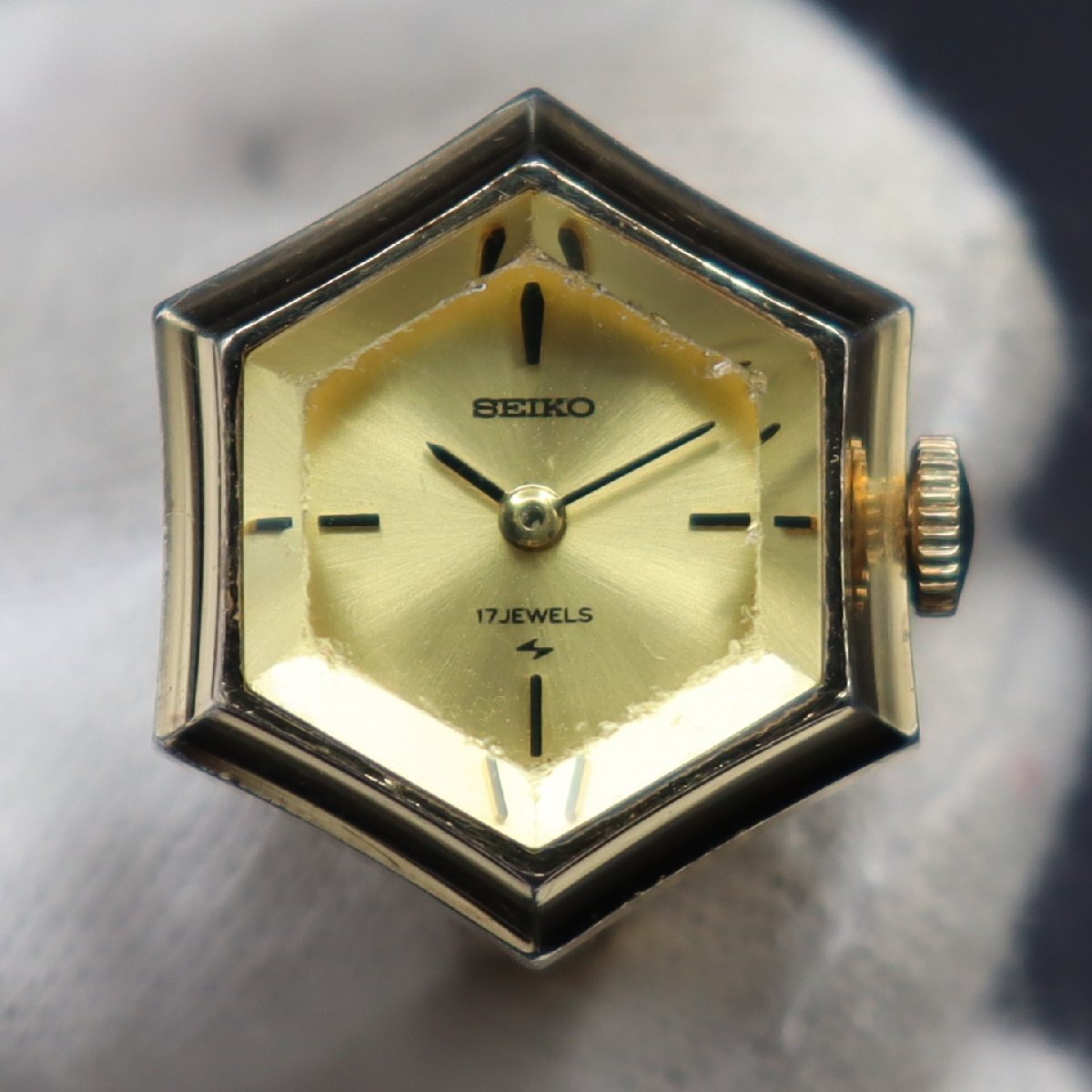 SEIKO セイコー リングウォッチ 11-768A 7NO137 ASGP 指輪時計 SEIKO セイコー リングウォッチ 11-768A 7NO137 ASGP 指輪時計