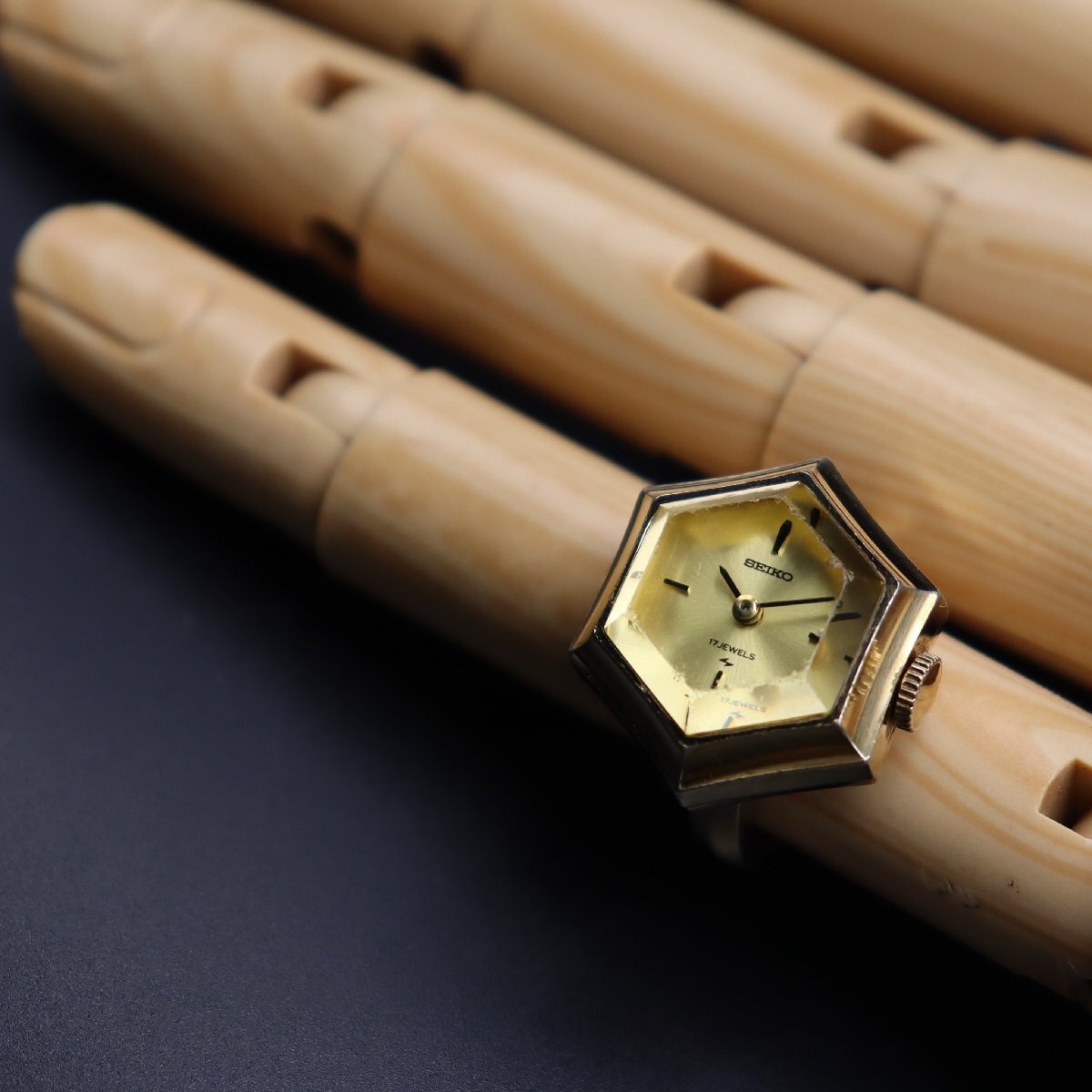 SEIKO セイコー リングウォッチ 11-768A 7NO137 ASGP 指輪時計 SEIKO セイコー リングウォッチ 11-768A 7NO137 ASGP 指輪時計