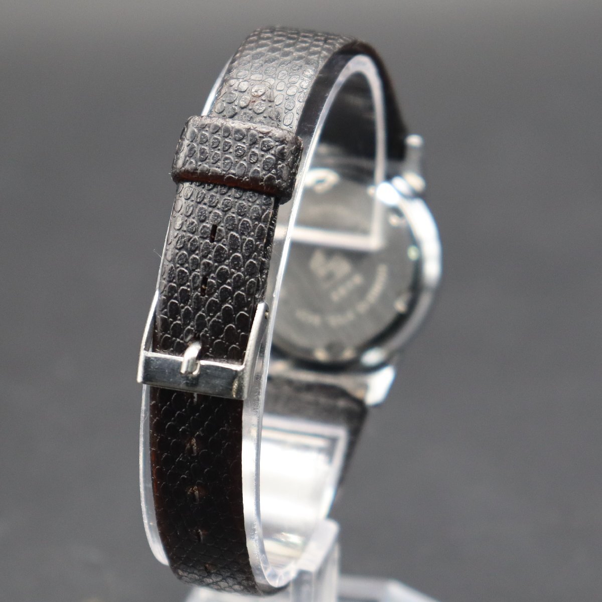 ORIS オリス ポインターデイト 6683 手巻き 黒文字盤 全数字 ラウンド スモセコ スイス製 アンティーク ボーイズ/レディース腕時計の画像5