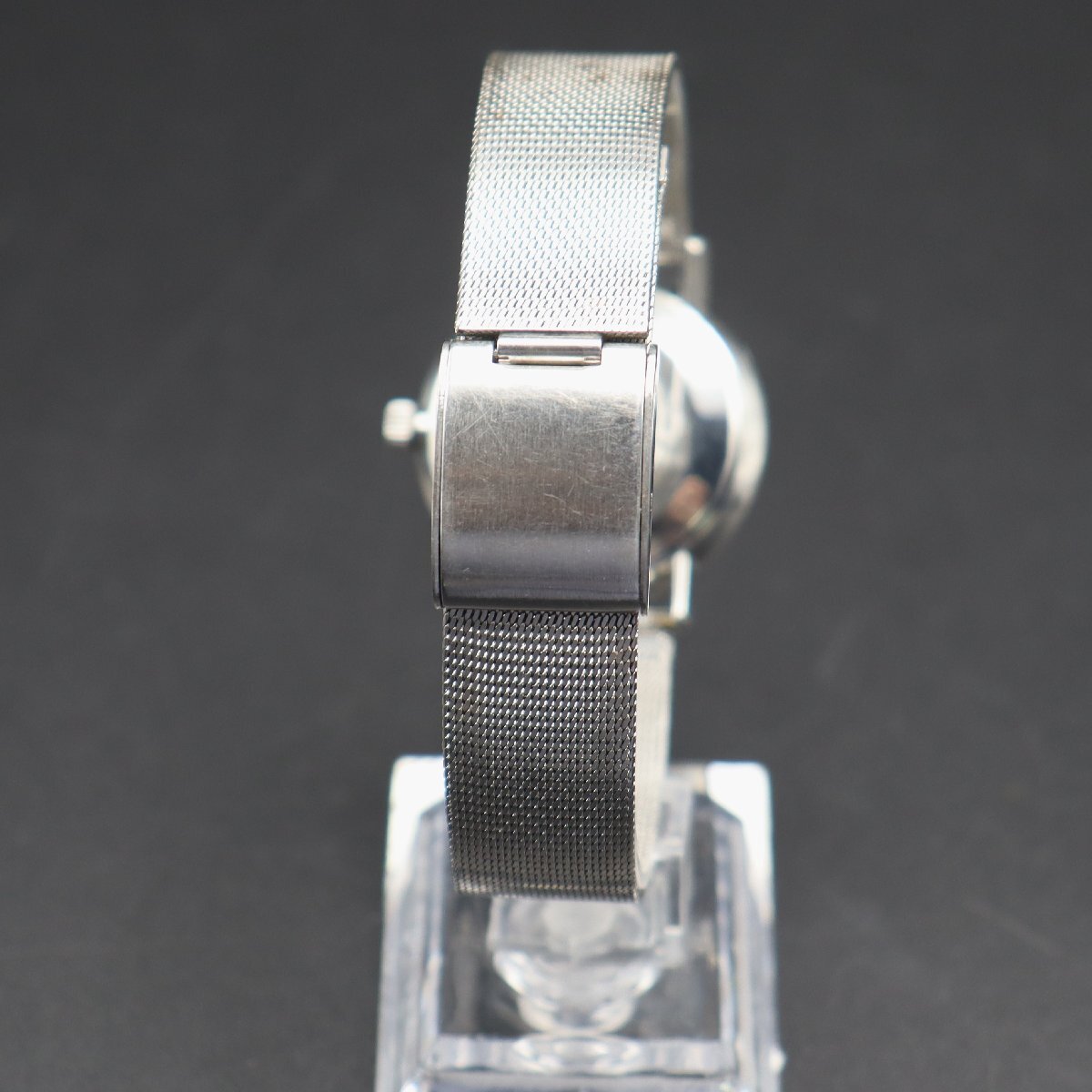 OH済 OMEGA オメガ シーマスター デビル ダブルネーム 手巻 シーホース刻印 Bambi社製ブレス デイト アンティーク メンズ腕時計の画像7