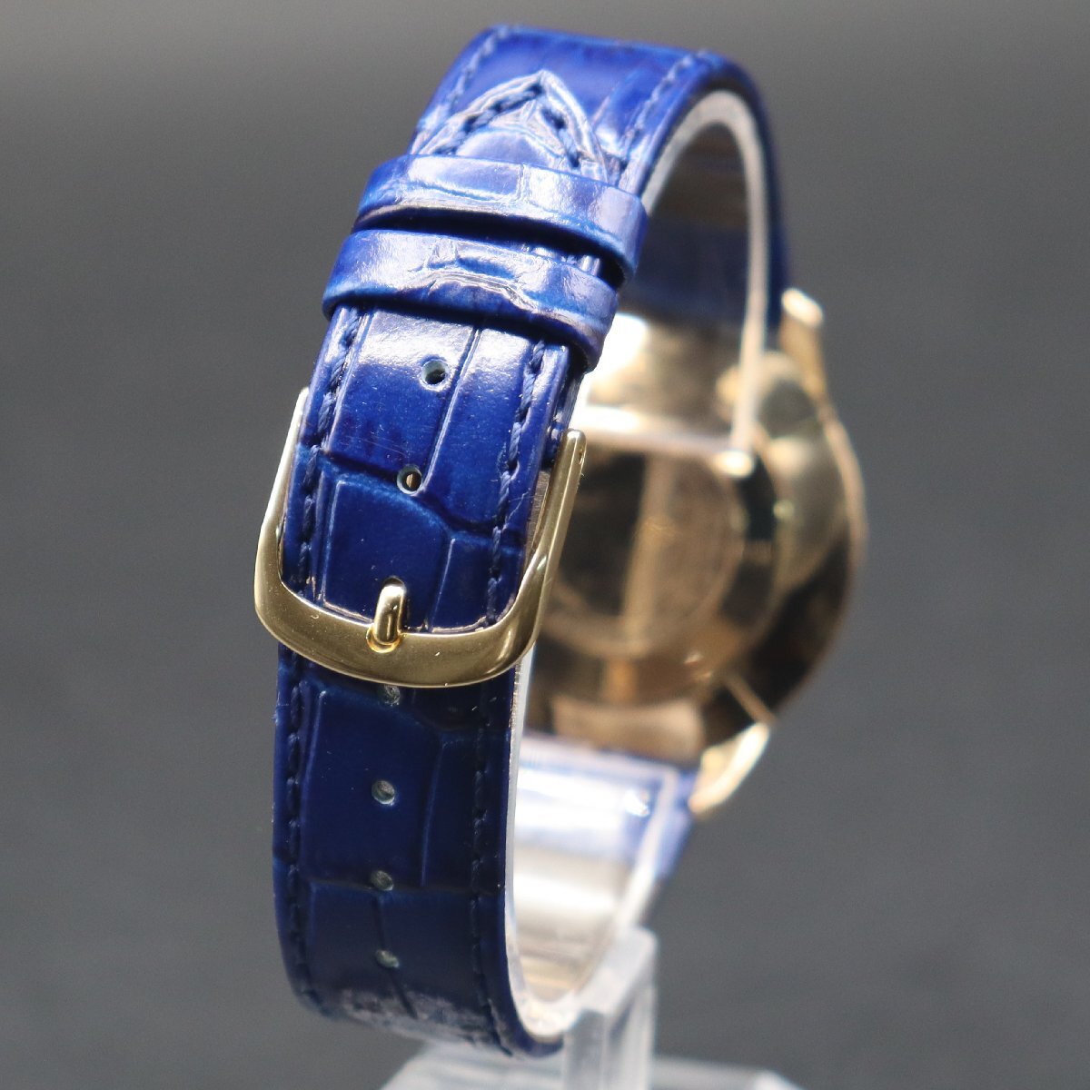 BENRUS SHOCK-ABSORBER ベンラス 手巻き 20μGold ELECTROPLATEケース 3針 スイス製 新品革ベルト アンティーク メンズ腕時計の画像5