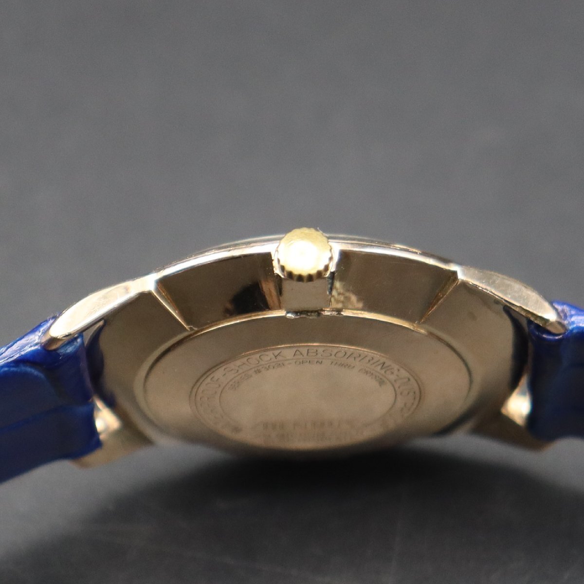 BENRUS SHOCK-ABSORBER ベンラス 手巻き 20μGold ELECTROPLATEケース 3針 スイス製 新品革ベルト アンティーク メンズ腕時計の画像6