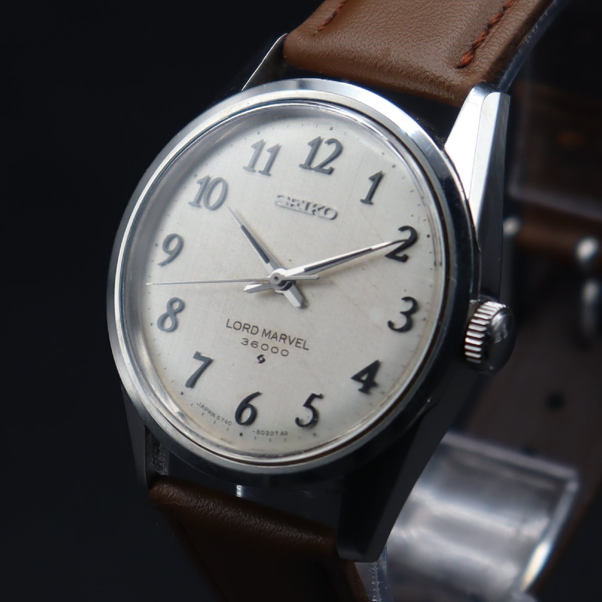 SEIKO LORD MARVEL 36000 セイコー ロードマーベル 5740-8000 手巻き 諏訪工場 1960-1970年代 新品革ベルト アンティーク メンズ腕時計_画像1
