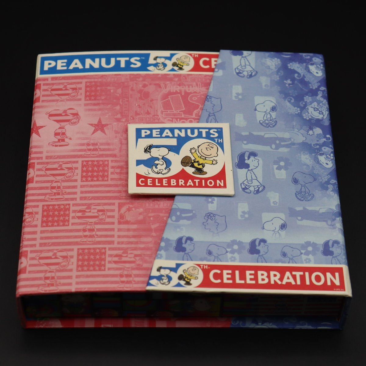 良品 電池新品 SNOOPY PEANUTS スヌーピー ピーナッツ 50周年記念 限定 P038-03 クォーツ 純正ブレス 取/保/コマ/箱 レディース/ボーイズの画像10