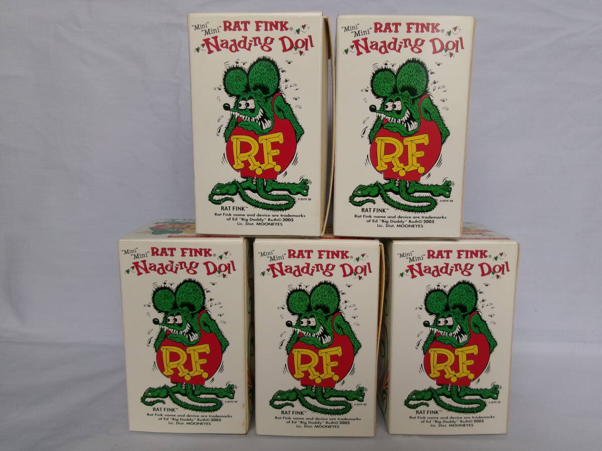 レア！MiniMini　RAT FINK　Nadding　Doll　ラットフィンク・エドロス・ムーンアイズ 5個セット_画像5