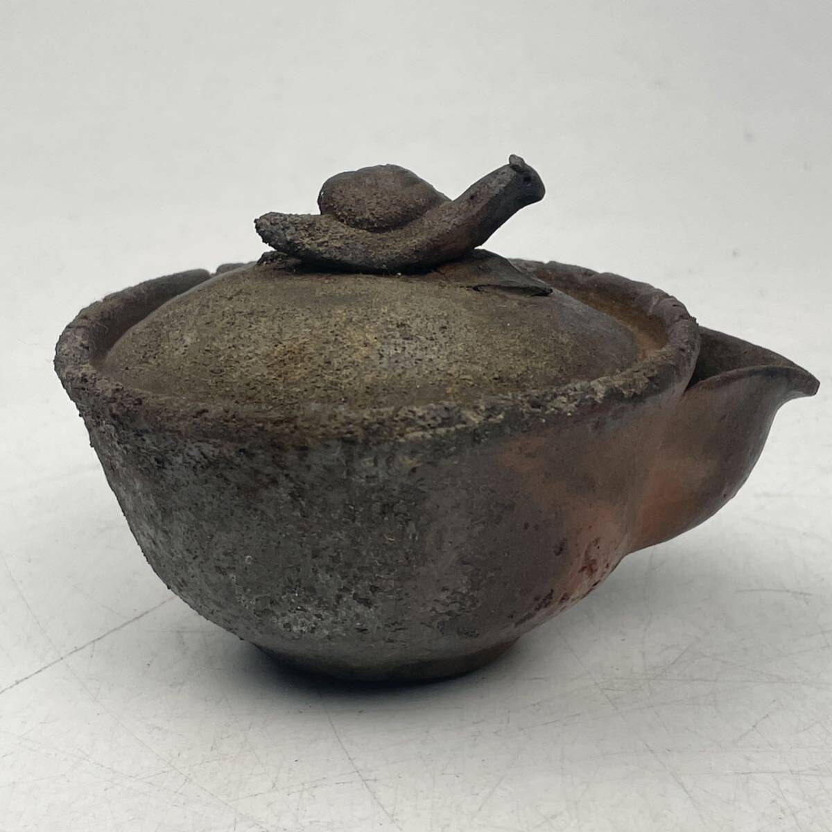  Fujiwara dragon lake Bizen . bin . cow ./ Bizen . craftsman foam bin skill thing hand .. handmade tea utensils.1775