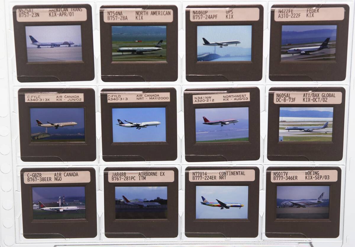 ■2000年前後 AIRLINE スライド 北米・南米 20枚 BOEING etc 35mm リバーサルフィルム HCLマウント ボジ 飛行機 民間機 Velvia/Provia/Kodaの画像4
