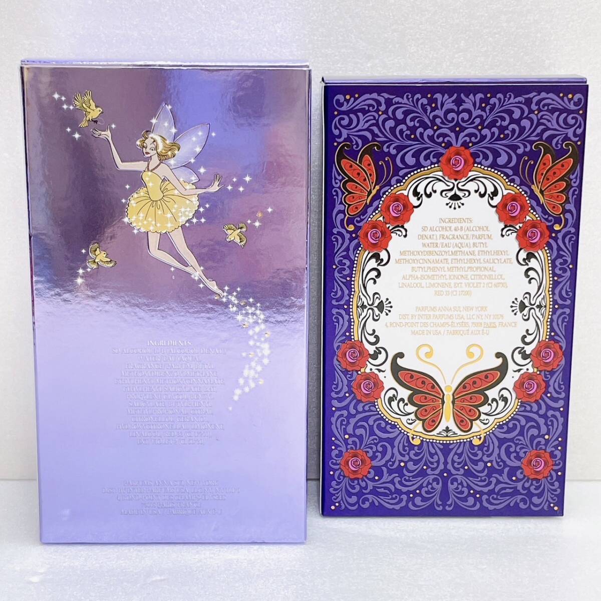 【DHS2881AT】 ANNASUI アナスイ 香水セット オードトワレ LA VIE DE BOHEME Lucky Wish 2個セット 箱付き 香水 ※残量約9割_画像9