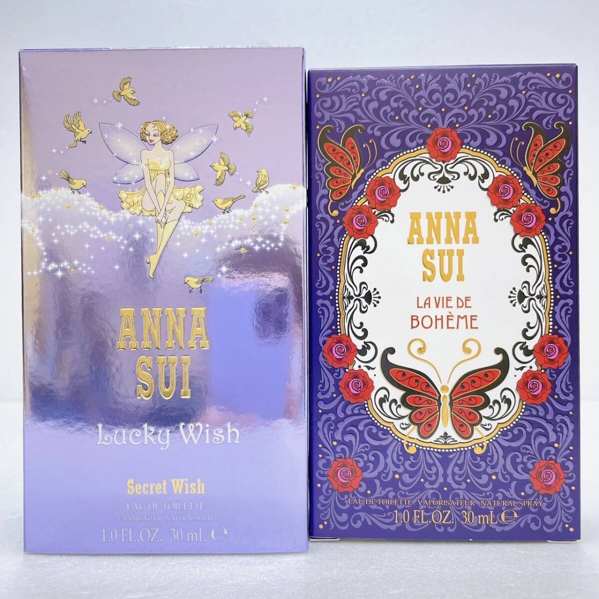 【DHS2881AT】 ANNASUI アナスイ 香水セット オードトワレ LA VIE DE BOHEME Lucky Wish 2個セット 箱付き 香水 ※残量約9割の画像8