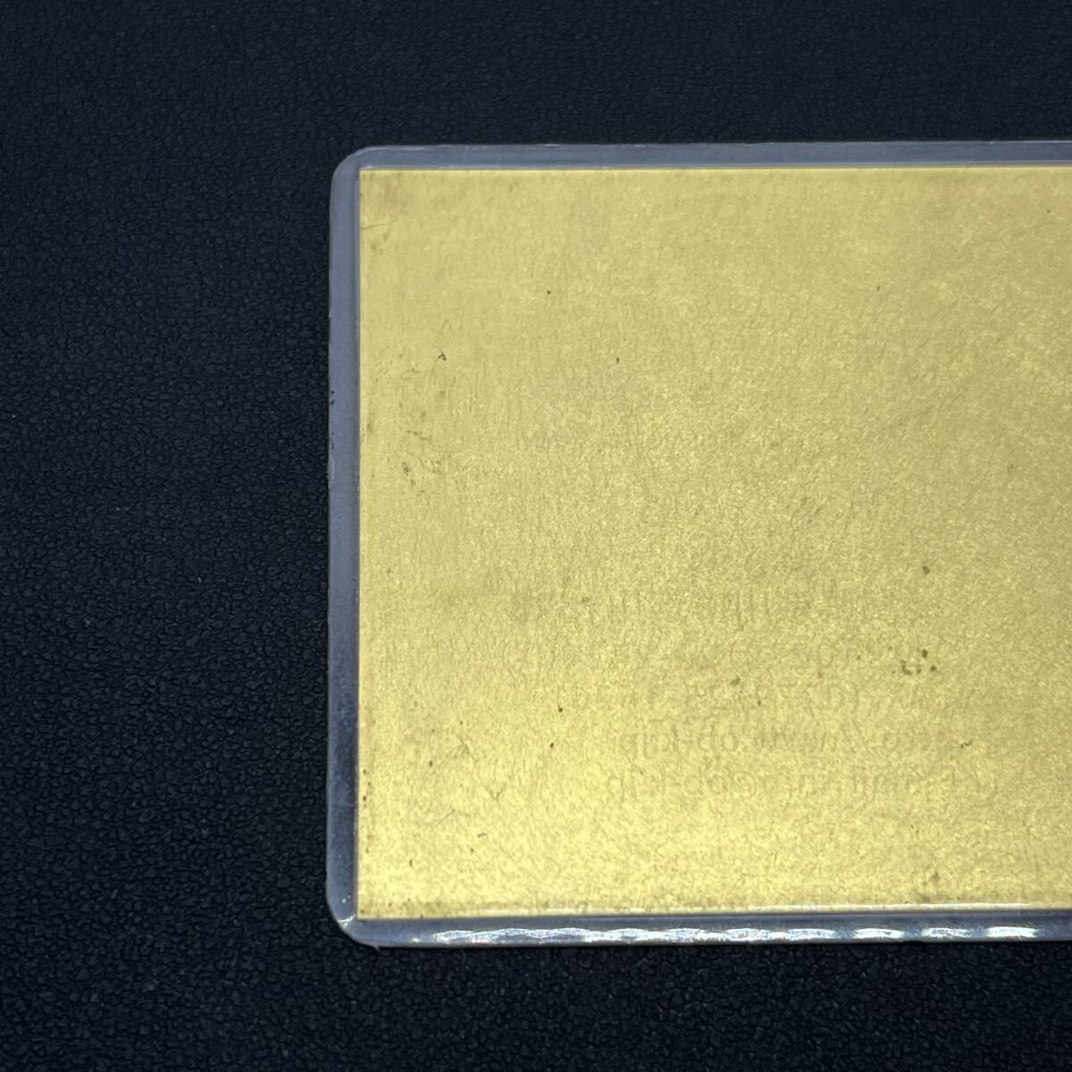 【DHS2871ST】不明金 ゴールド フィルム カード 貴金属 ラミネート 記念品 の画像5