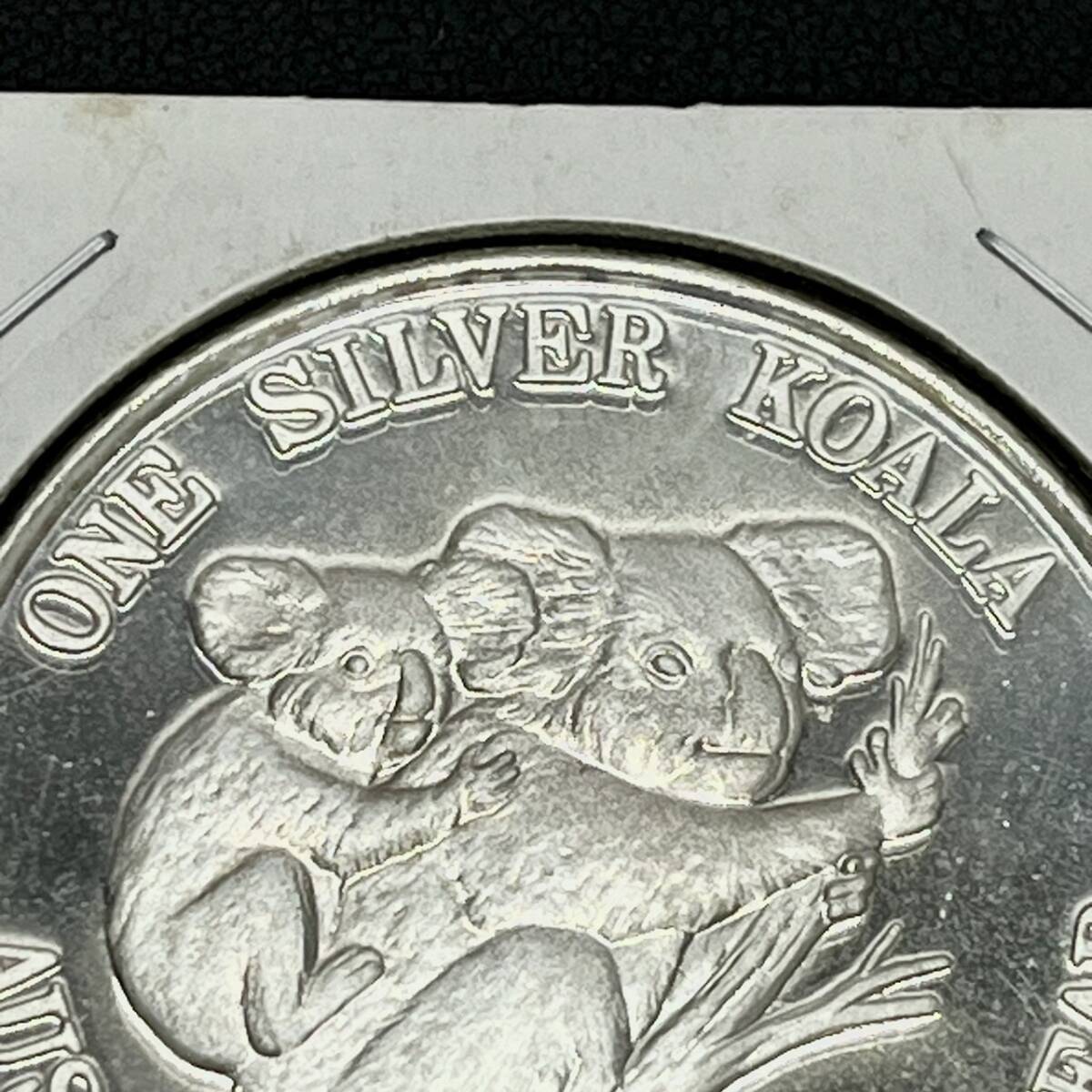 【DHS3166AT】オーストラリア コアラ　コイン　銀貨　シルバー　純銀　1989 1オンス コレクション 当時物 保管品_画像3