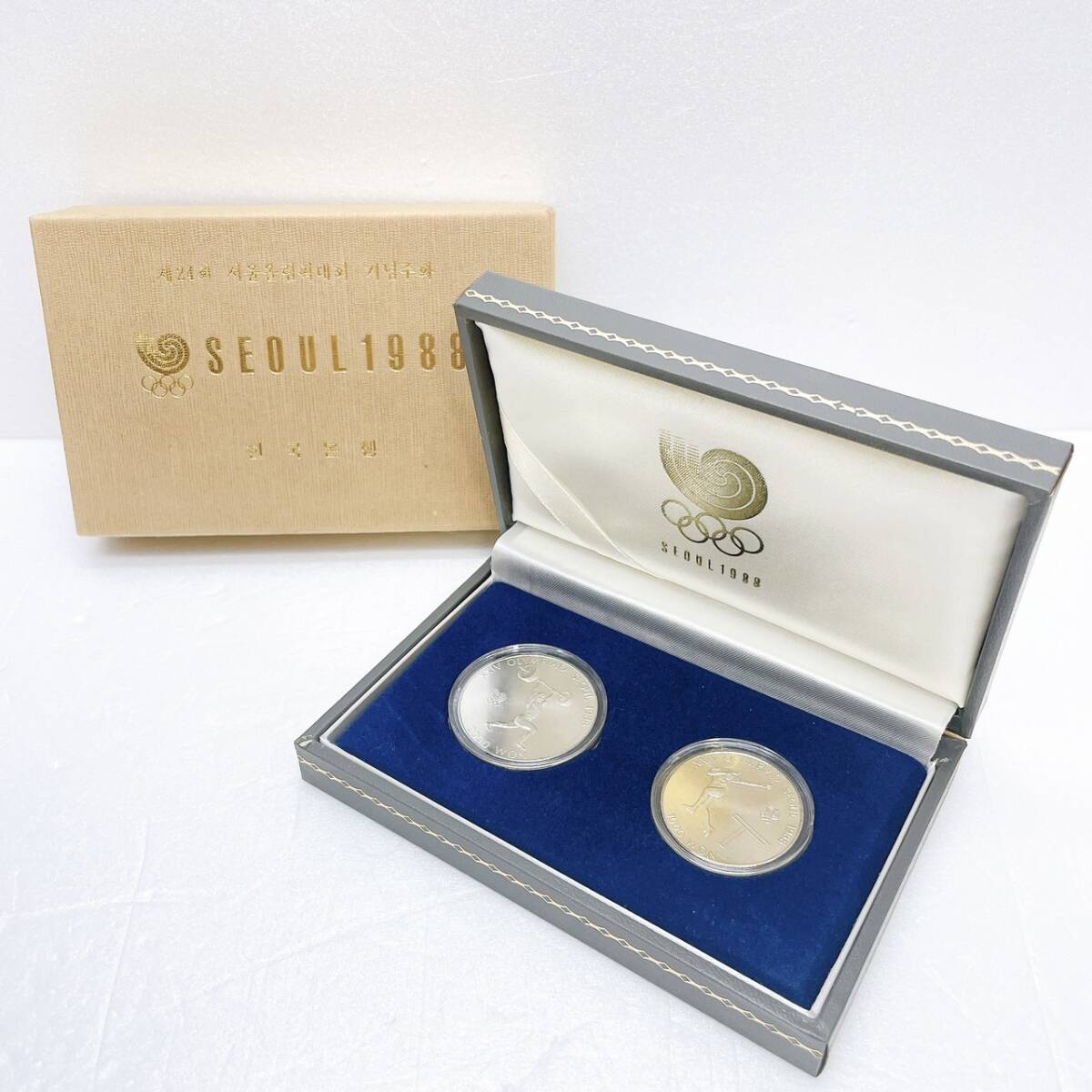 【DHS3101HM】SEOUL1988ソウルオリンピック メダル 記念硬貨 記念硬貨セット 韓国 硬貨 の画像1