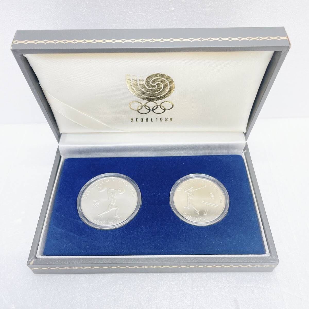 【DHS3101HM】SEOUL1988ソウルオリンピック メダル 記念硬貨 記念硬貨セット 韓国 硬貨 の画像2