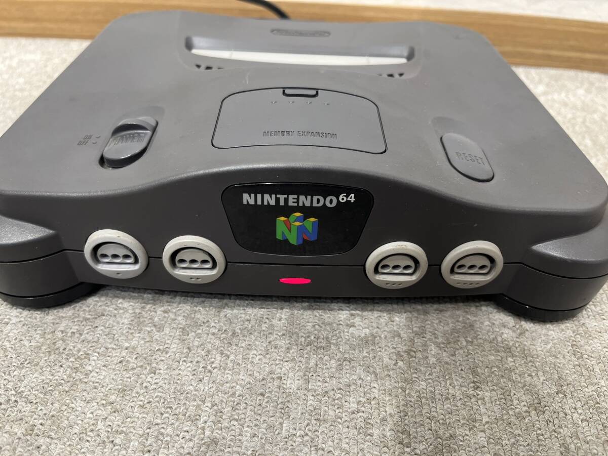 【DHS3092ST】Nintendo 64 任天堂 NUS-001 ニンテンドウ 本体+専用ACアダプタのみ ゲーム機 家庭用 ※コントローラ欠品 動作未確認の画像7